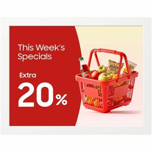 Samsung E-paper 13.3" 16:9 1200x1600 EM13D-X, Removable batteri, USB-C, Tizen 8 (1GB RAM, 8GB storage), WiFi, Bluetooth, U