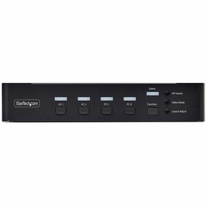 StarTech.com 4-Port DisplayPort KVM Switch mit Mouse Roaming, Multi-View und Picture-in-Picture, 4K 60Hz, USB 3.0 (5Gbps) 