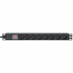 Intellinet PDU - CEE 7/7 (SCHUKO) - 8 x Schuko CEE 7/3 - 16 A - 230 V AC Input - Overload Protection, Double Pole - 1U - 2