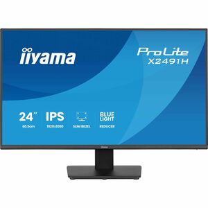 iiyama ProLite X2491H-B1 24 Zoll Klasse Full HD LED-Monitor - 16:9 Format - Mattschwarz - 60,5 cm (23,8 Zoll) Viewable - I