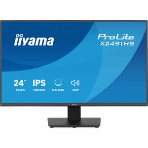 iiyama ProLite X2491HS-B1 24 Zoll Klasse Full HD LED-Monitor - 16:9 Format - Mattschwarz - 60,5 cm (23,8 Zoll) Viewable - 