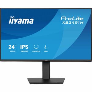 iiyama ProLite XB2491H-B1 24 Zoll Klasse Full HD LED-Monitor - 16:9 Format - Mattschwarz - 60,5 cm (23,8 Zoll) Viewable - 