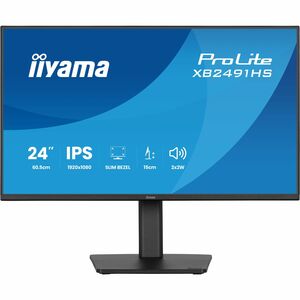 iiyama ProLite XB2491HS-B1 24 Zoll Klasse Full HD LED-Monitor - 16:9 Format - Mattschwarz - 60,5 cm (23,8 Zoll) Viewable -