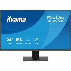 iiyama ProLite X2491HS-B1 24 Zoll Klasse Full HD LED-Monitor - 16:9 Format - Mattschwarz - 60,5 cm (23,8 Zoll) Viewable - 