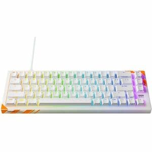 CHERRY XTRFY K5 PRO TMR Gaming Keyboard - Compact - Cable Connectivity - USB Type A Interface - RGB LED - Transparent Whit