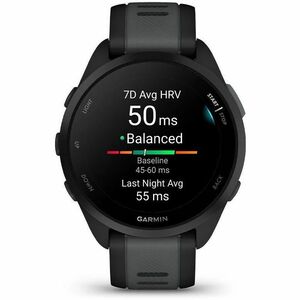 Garmin Forerunner Smartwatch - Nero, Slate Grigio Colore della struttura - Silicone Band Material - LAN wireless - Pulsoss