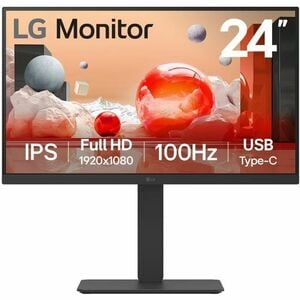 LG 24BA650-B 24.0" (61.0 cm) Class Full HD LCD Monitor - 16:9 - 24" (61 cm) Viewable - In-plane Switching (IPS) Technology