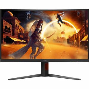 AOC AGON CQ32G4 32" Class WQHD Curved Screen Gaming LCD Monitor - 16:9 - Black, Red - 31.5" Viewable - Fast Vertical Align