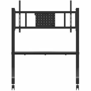 Neomounts Display Cart - 125 kg Load Capacity - 4 Casters - Steel - 1320 mm Width x 750 mm Depth x 1625 mm Height - Black 