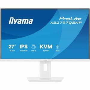 iiyama ProLite XB2797QSNP-W1 27 Zoll Klasse WQHD LED-Monitor - 16:9 Format - Matt-weiß - 68,6 cm (27 Zoll) Viewable - IPS-