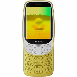 Nokia 3210 128 MB Feature Phone - 6.1 cm (2.4") TFT QVGA 240 x 320 - Cortex A71 GHz - 64 MB RAM - 4G - Y2K Gold - Bar - UN