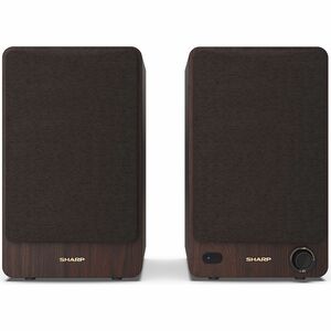 Sharp 2-WegeRegal-Lautsprecher Lautsprecher - 60 W RMS - Braun - Bluetooth - Kabellose Lautsprecher
