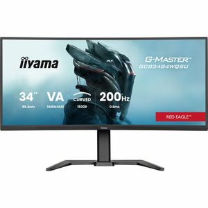 Moniteur de jeu LCD iiyama G-MASTER Titan Falcon GCB3484WQSU-B2 34" Classe UW-QHD Écran incurvé - 21:9 - Noir - 86,4 cm (3