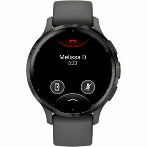 Garmin Venu 3S Smart Watch - 41 mm Case Height - 41 mm Case Width - Pebble Grey Case Color - Black Band Color - Stainless 