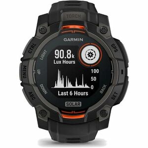 Garmin Instinct 3 Smart Watch - Black, Twilight Body Color - Black, Twilight Band Color - Aluminium Body Material - Fiber 