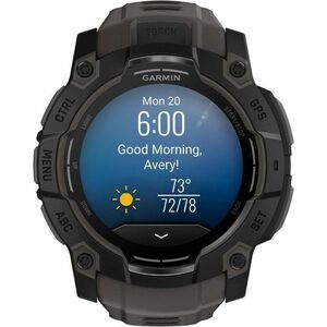 Garmin Instinct 3 Smart Watch - Metal Body Material - Polymer Case Material - 3.3 cm (1.3") - AMOLED Display - GPS - 960 H