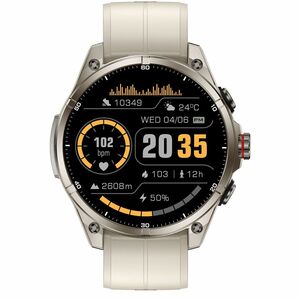Carneo GTR eXpedition Smart Watch - 11 mm Case Thickness - 44 mm Case Width - Silver, Gray Sand, Titanium Silver Body Colo