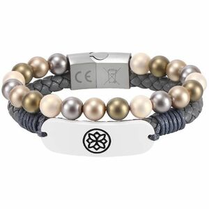Carneo Smart Band - Grey Band Color - Leather Band Material - Near Field Communication - Water Proof Water Resistant