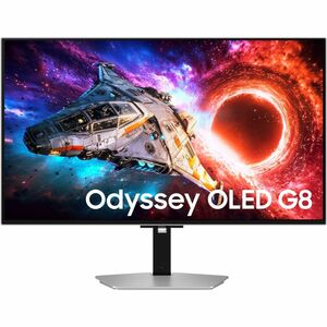 Samsung Odyssey OLED G8 S32HG800SU 32 Zoll Klasse 4K UHD Gaming-OLED-Monitor - 16:9 Format - Silber - 81,3 cm (32 Zoll) Vi