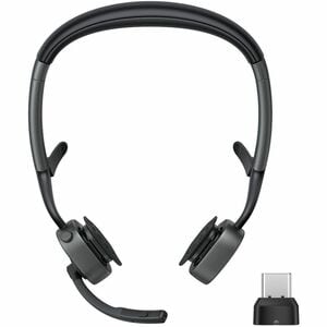Shokz OpenMeet2 Wireless Over-the-head, Open-ear Stereo Headset - Binaural - Open - 3000 cm - Bluetooth - Noise Cancelling