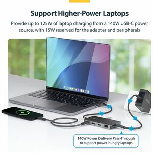 StarTech.com 9 Anschluss(e) USB 3.2 Typ C Docking Station für Notebook, Mobile Workstation, Kartenleser, Tastatur, Maus, M