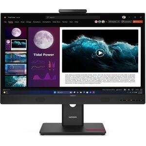 ThinkCentre Tiny-In-One 27 Gen 6 27-inch QHD IPS monitor with 5MP+IR camera mic 3W speakers USB-B HDMI DP ergonomic stand 