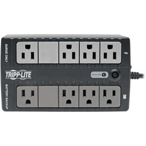 Tripp Lite by Eaton 550VA 300W Standby UPS - 8 NEMA 5-15R Outlets, 120V, 50/60 Hz, DB9, 5-15P Plug, Desktop/Wall Mount - 5