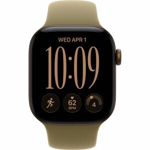 Apple Watch Series 12 Smartwatch - 46 mm Case Height - 40 mm Case Width - Dunkelbronze Tasche, Farbe - Oliv Band Color - A