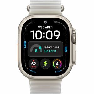 Apple Watch Ultra 4 Smartwatch - 49 mm Case Height - 44 mm Case Width - Natürlich Tasche, Farbe - Transparentes Grau Band 