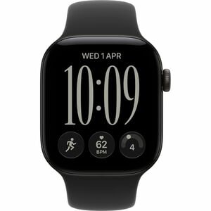 Apple Watch Series 12 智能手表 - 46 毫米 Case Height - 40 毫米 Case Width - 黑 Case Color - 黑 Band Color - 铝 机箱材料 - 无线局域网 - 光学心率传感器