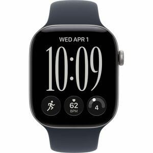 Apple Watch Series 12 GPS + Cellular 46mm Space Grey Aluminium Case with Navy Blue Sport Band - M/L