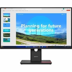 Lenovo ThinkVision T27D-40 27" Class Full HD LED Monitor - 16:9 - Eclipse Black - 68.6 cm (27") Viewable - In-plane Switch