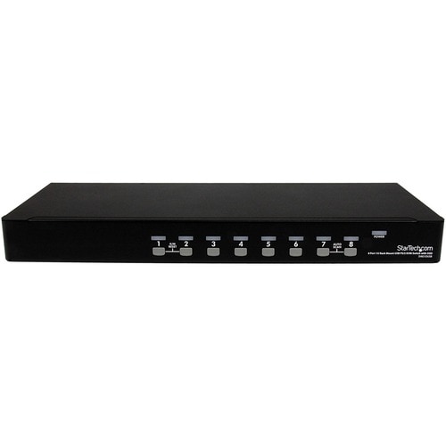 1U 8 PORT USB VGA KVM SWITCH PS2 USB VGA RACKMOUNT KVM