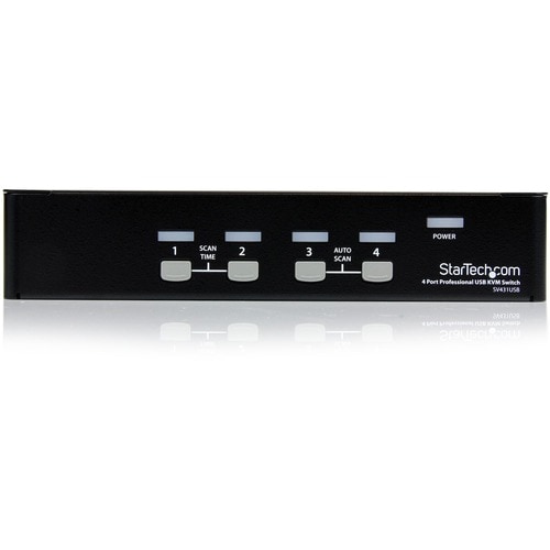 StarTech.com StarView SV431USB - KVM switch - USB - 4 ports - 1 local user - USB - 1U - 2 Port - 1U - Rack-mountable