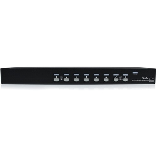 SWITCH KVM 8 PUERTOS VGA 2.0 USB A 1U RACK ESTANTE