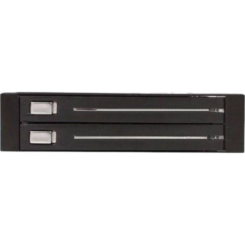 StarTech.com Drive Enclosure for 3.5" SATA/600 - Serial ATA/600 Host Interface Internal - Black - 2 x HDD Supported - 2 x 