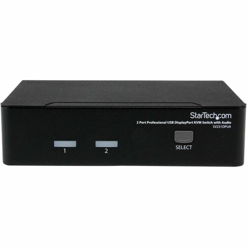 StarTech.com 2 Port Professional USB DisplayPort KVM Switch with Audio (SV231DPUA) - Control two computers from a single c