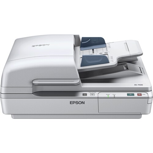 Epson WorkForce DS-7500N Flatbed Scanner - 1200 dpi Optical - 48-bit Color - 40 ppm (Mono) - 40 ppm (Color) - Duplex Scann