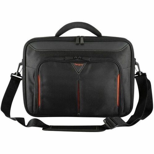 Targus Classic+ CN415EU Carrying Case (Briefcase) for 38.1 cm (15") to 39.6 cm (15.6") Notebook - Black, Red - Polyester B