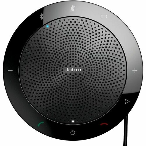Jabra Speak 510 Wired/Wireless Bluetooth Speakerphone - Skype for Business - Black - 4 Meeting Persons Capacity - Omni-dir