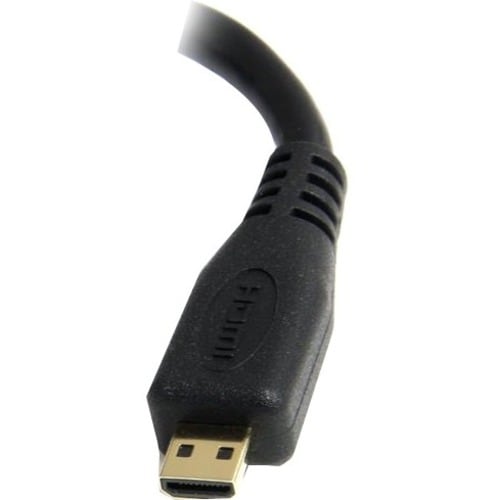 StarTech.com Micro HDMI to HDMI Adapter Dongle, 4K High Speed Micro HDMI to HDMI Converter, Micro HDMI Type-D Device to HD