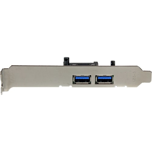 StarTech.com Adattatore scheda SuperSpeed USB 3.0 con 2 porte PCI Express (PCIe) con UASP - Alimentazione SATA - 2 Total U
