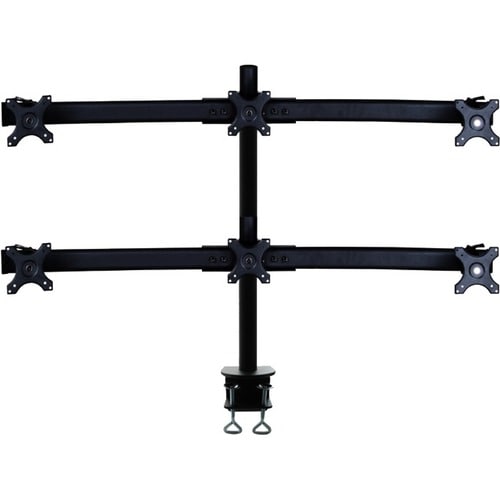 Neomounts Neomounts Pro FPMA-D700D6 Desk Mount for Flat Panel Display - Black - 6 Display(s) Supported - 68.6 cm (27") Scr