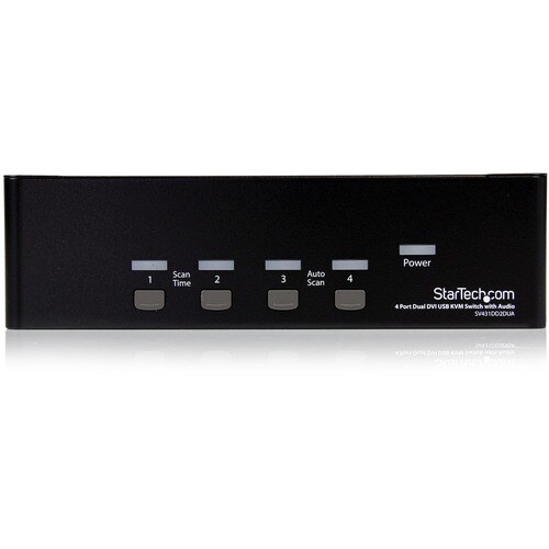 StarTech.com SV431DD2DUA KVM-Switchbox - TAA-konform - 4 Computer - 1 Lokaler Benutzer(n) - QXGA - 2048 x 1536 - 8 x USB -