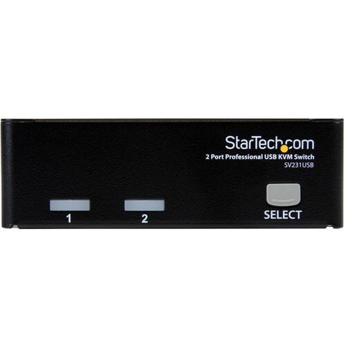 StarTech.com SV231USBGB KVM-Switchbox - 2 Computer - VGA, SVGA - 1920 x 1440 - 1U