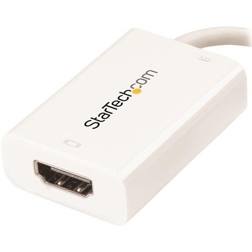 StarTech.com USB C to HDMI Adapter â€" 4k 60hz â€" Thunderbolt 3 Compatible â€" Power Delivery â€" USB C Adapter â€" USB-C