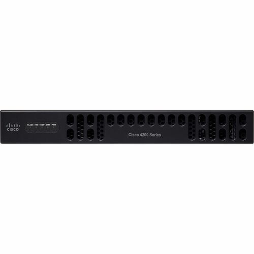 Cisco 4000 ISR 4221 Router - 2 Ports - 2 WAN Port(s) - 2.0 SFP (mini-GBIC) Slots, Network Interface Module (NIM) Slots - 8