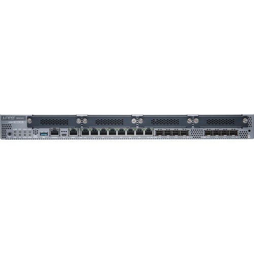 Juniper SRX345 Router - 8 Ports - Management Port - 12 - Gigabit Ethernet - 1U - Rack-mountable - 1 Year