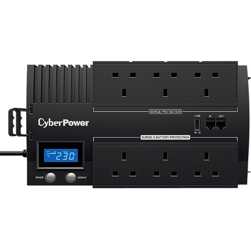 CyberPower BR1200ELCD-UK Line-interactive UPS - 1.20 kVA/720 W - Compact - AVR - 8 Hour Recharge - 2 Minute Stand-by - 230