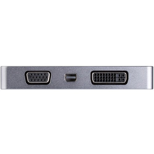 StarTech.com USB C Multiport Video Adapter 4K 60Hz/1080p - USB Type C to HDMI, VGA, DVI or Mini DisplayPort Monitor Adapte